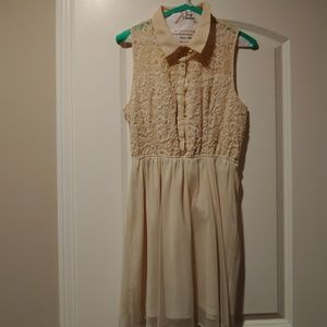 Cream lace dress